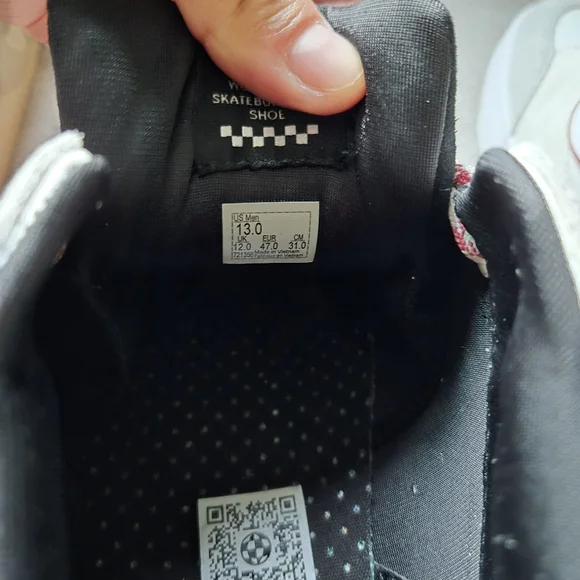 Vans Zahba Mid Men 13 White and Red VR3 Cush Leather Suede 042025 - Picture 10 of 10